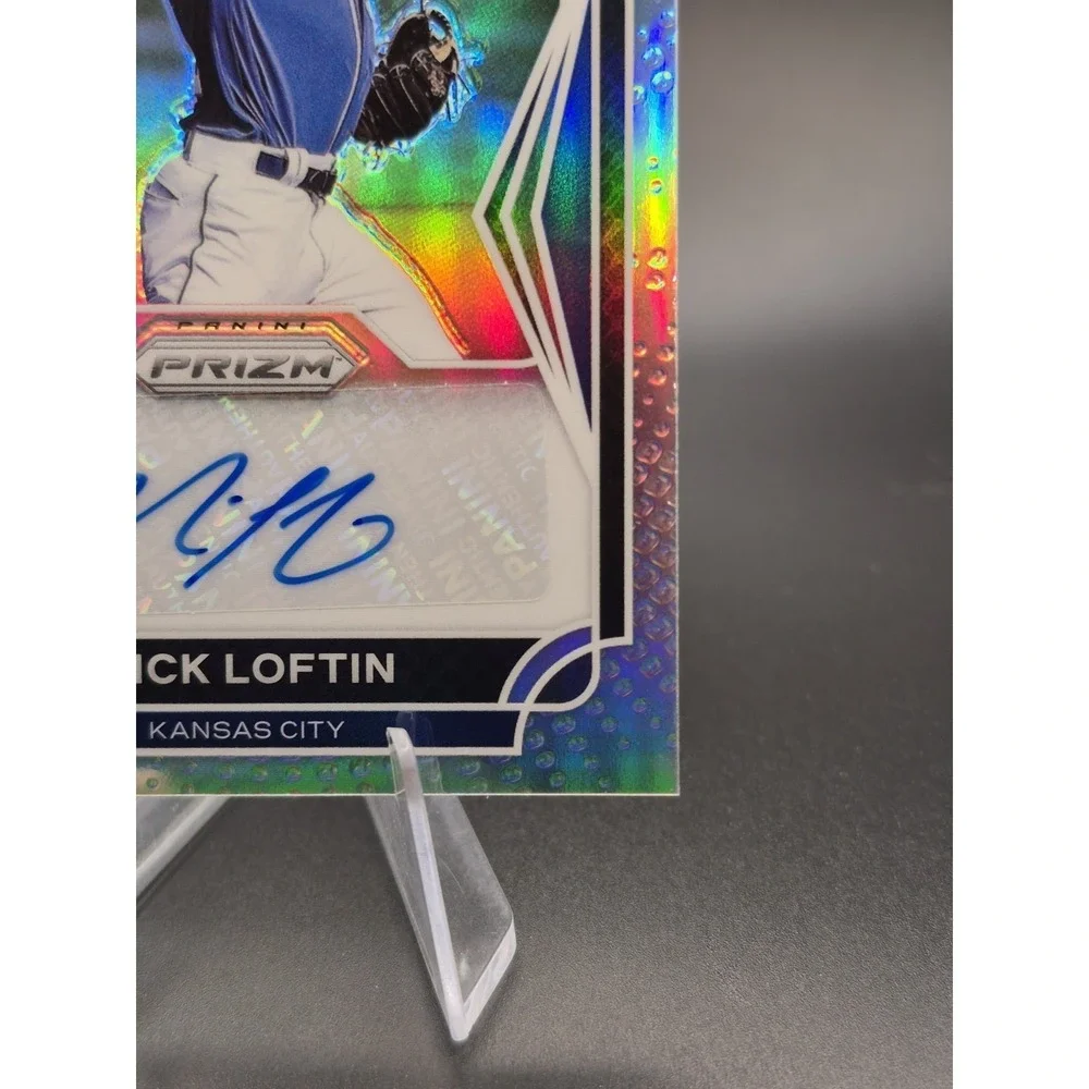2021 Prizm Draft Picks Nick Lofton #AU-NL Autograph Silver Prizm Kansas City
